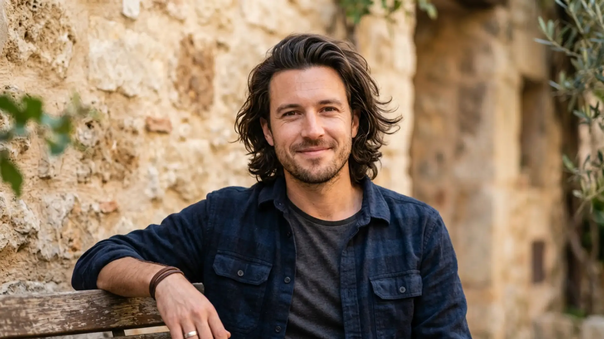 Medium-length bro flow hairstyle.