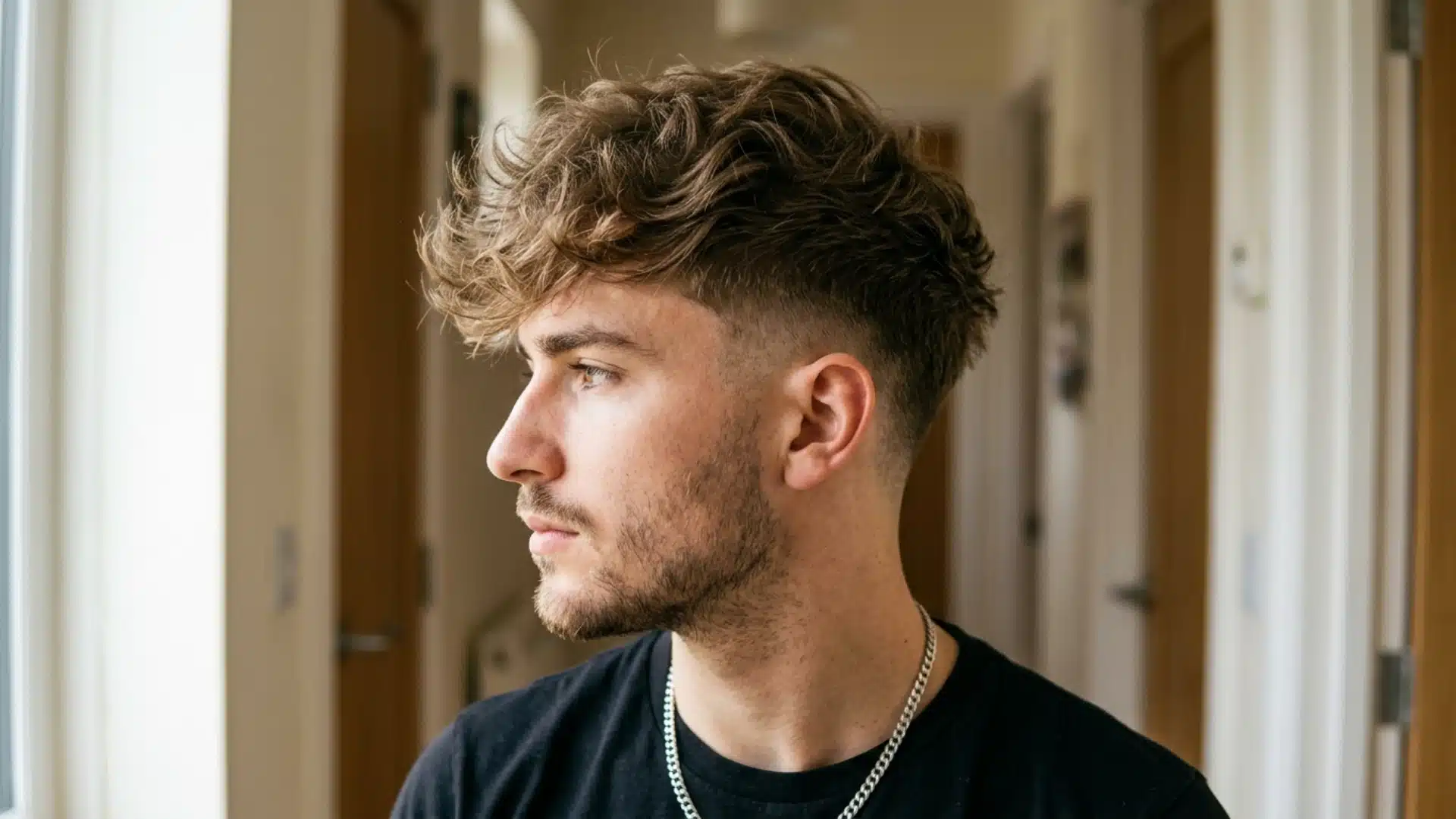 Textured French crop fade