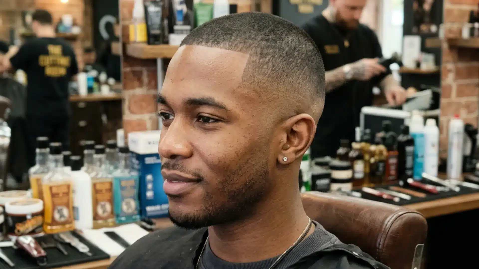 Drop Fade with a Buzz Cut