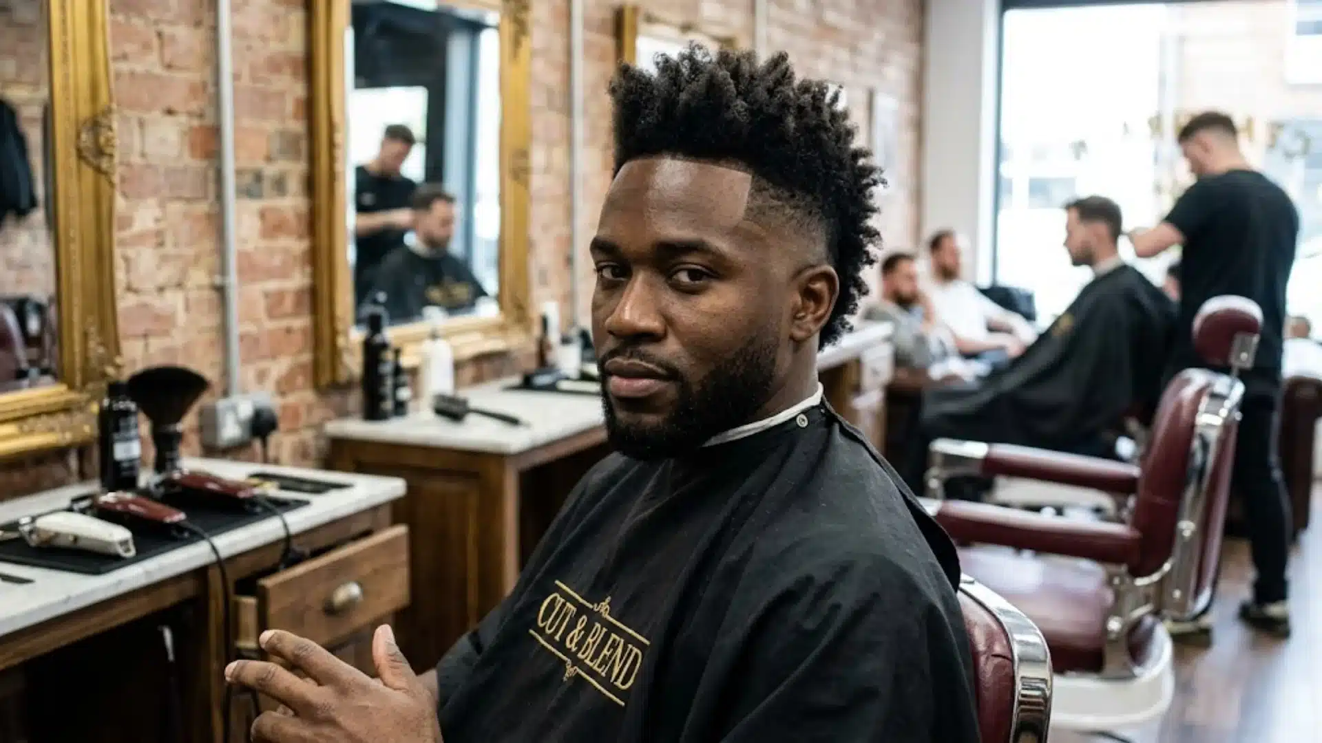 Drop Fade with a Frohawk
