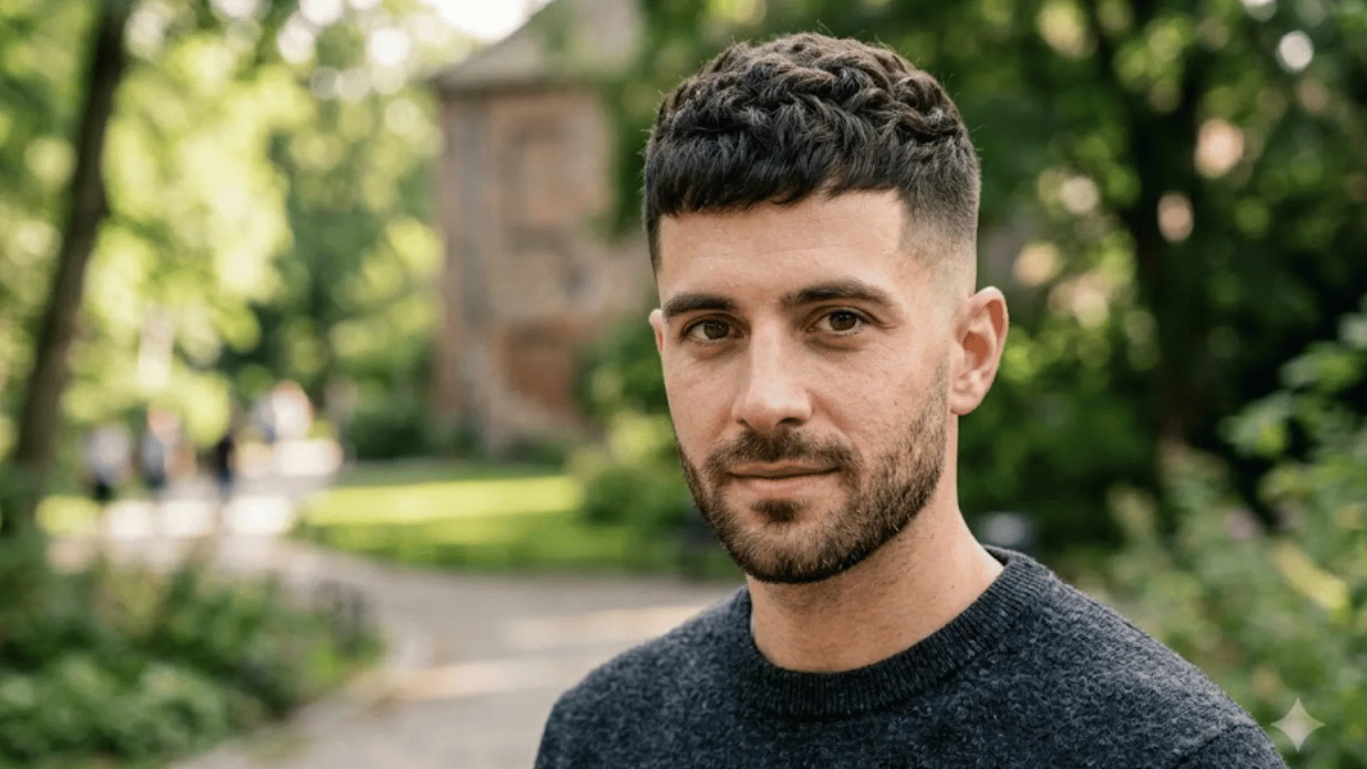 Mid fade textured crop with balanced structure
