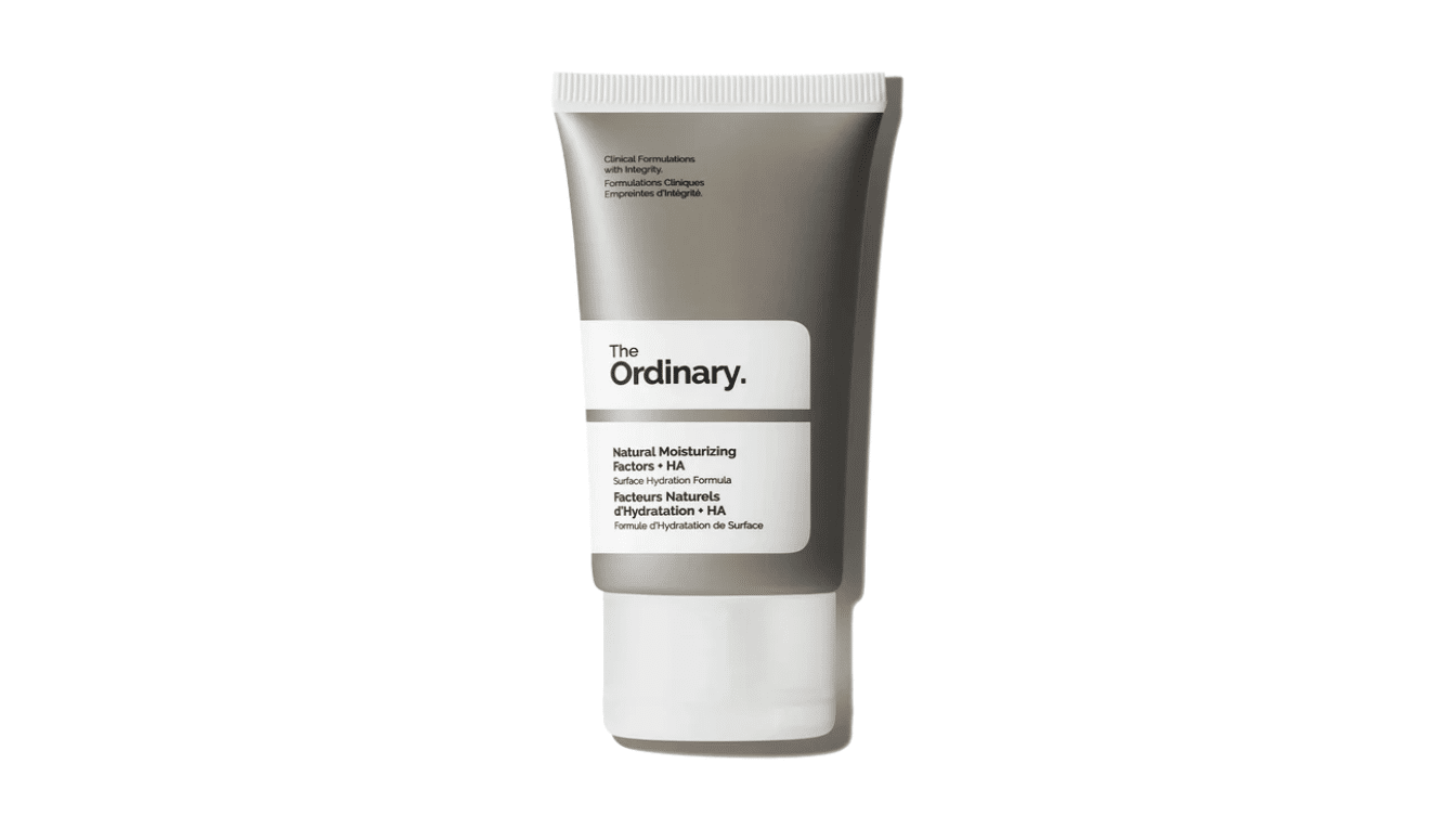 the ordinary natural moisturizing factors ha tube on white background