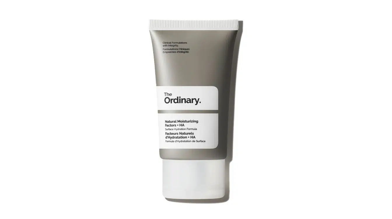 the ordinary natural moisturizing factors ha tube on white background