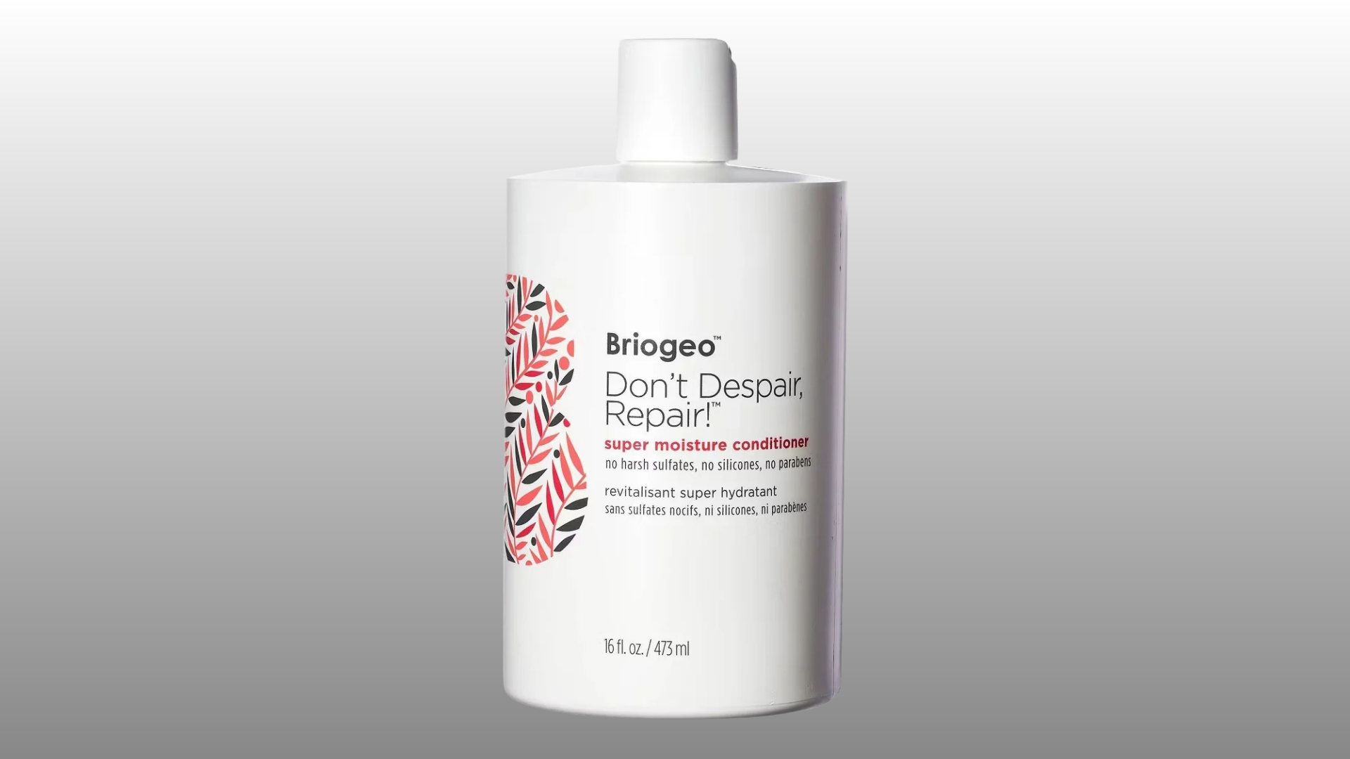 briogeo don't despair repair super moisture conditioner bottle with white packaging